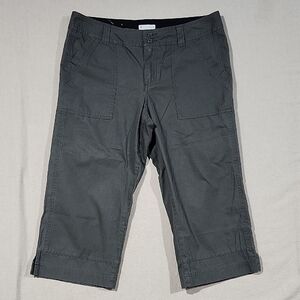 Columbia Womens Dark‎ Gray Cargo Hiking Outdoor Capri Pants Size 10